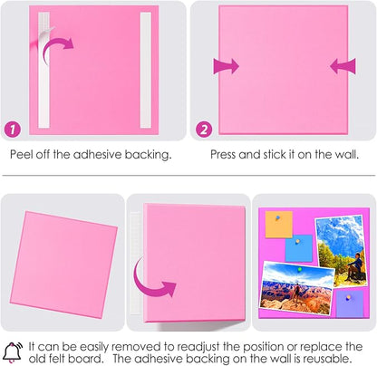 MaxGear Large Cork Board for Wall 36" x 24", 6 Pack Felt Wall Tiles - Image 5