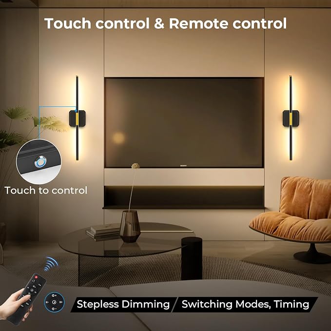 GvvooHome Battery Operated Wall Sconce Detachable 360°Rotate, Wireless Wall - Image 6