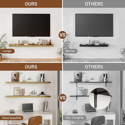 Heimlove 55 Inch Long Floating Shelves - Image 4