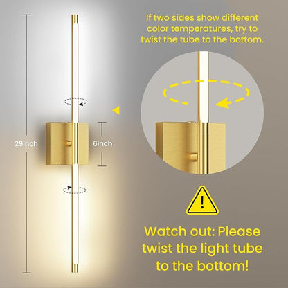 Battery Operated Wall Sconces Set of Two, 10000mAh Rechargeable Wall Lights - Image 2