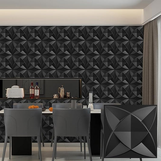Heikki 30 Pack 3D Wall Panel for Interior Wall Décor, PVC Flower Textured Wall by YourBestChoices