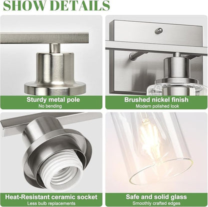 MOKATNG 3-Light Bathroom Light Fixtures, Vanity Light - Image 4