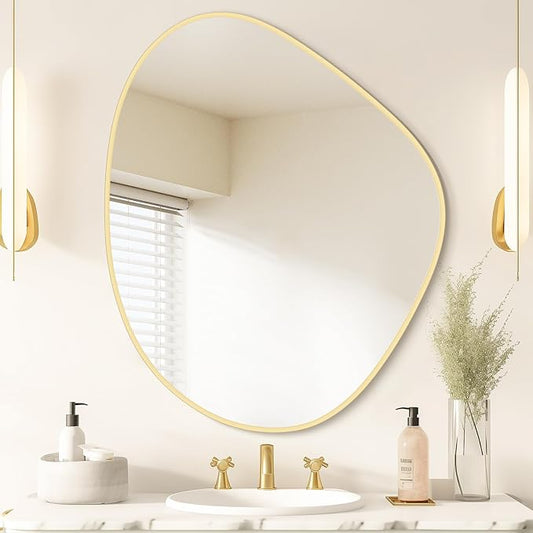 WallBeyond Asymmetrical Mirror, Irregular Wall Mirror by WallBeyond