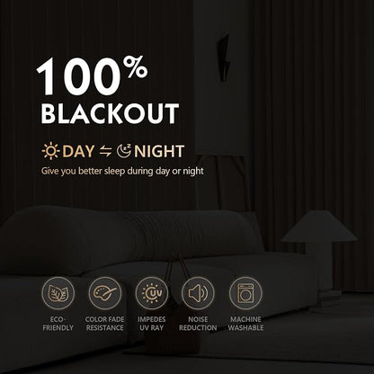 FMFUNCTEX 100% Blackout Curtains - Image 4