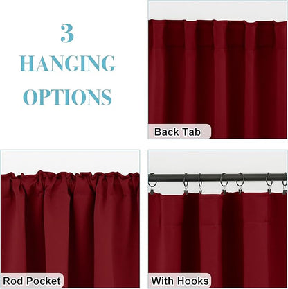 RYB HOME Bathroom Curtains Blackout - Image 6