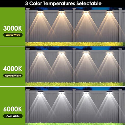 LIANGLOME 2 Pack Solar Fence Lights - Image 2