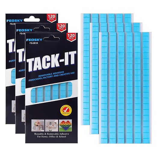 Feosky Adhesive Poster Sticky Tack Putty, Reusable and Removable Adhesive Putty by Feosky