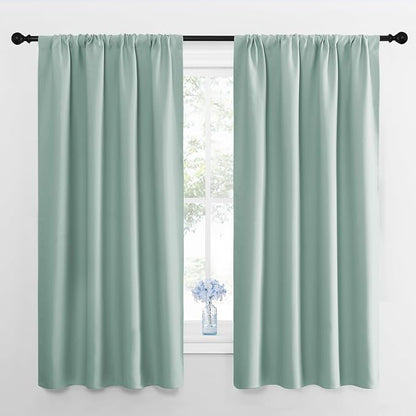 NICETOWN Curtains for Living Room 2 Panels, Rod Pocket Thermal Drapes for by NICETOWN