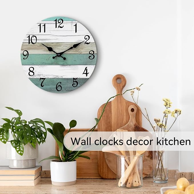 CHYLIN Wall Clock, 14 Inch Wall Clocks Battery Operated Silent Non Ticking - Image 4