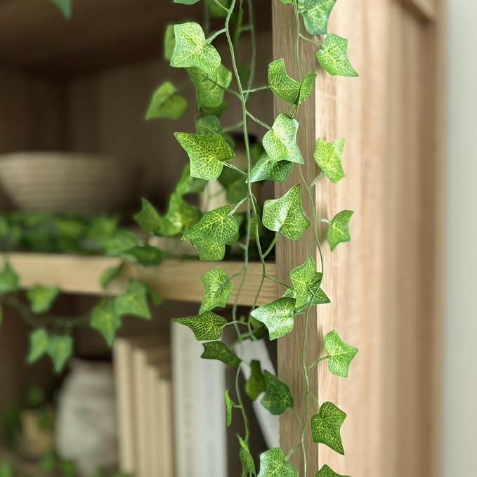 CQURE 72 Pack 504Ft Artificial Ivy Fake Vines, Ivy Garland Greenery Garland - Image 8