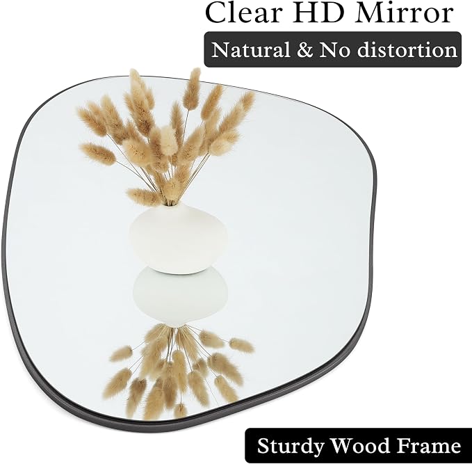 PERFNIQUE Irregular Wall Mirror Asymmetrical Mirror, Decorative Modern Wall - Image 3
