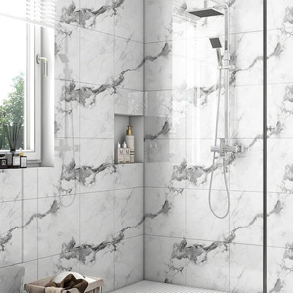 Chejiaye 22pcs Marble Peel and Stick Backsplash Waterproof Washroom Wall Panels - Image 2