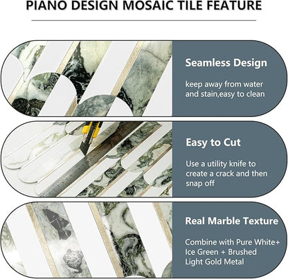 Vamos Tile Peel and Stick Backsplash Seamless Tile, 10-Sheets Stick on - Image 5