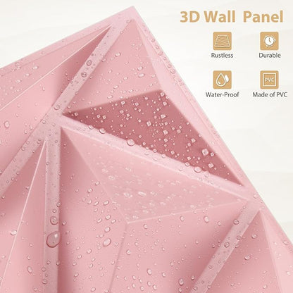 Heikki 30 Pack 3D Wall Panel for Interior Wall Décor, PVC Flower Textured Wall - Image 2