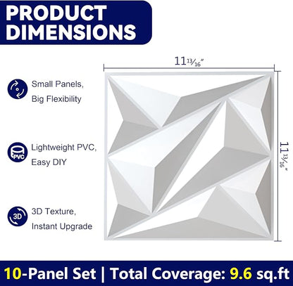 3D Wall Panel for Interior Wall Decor, PVC Wall Panels for Living Room Bedroom - Image 3