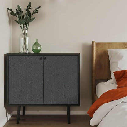 Heroad Grey Peel and Stick Wallpaper Modern Contact Paper Dark Grey and Black - Image 9