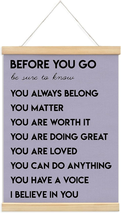 Mental Health Positive Affirmations Inspirational Wall Art Decor, Therapist by Unknown