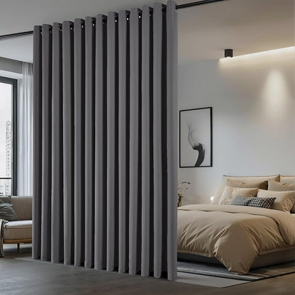 NICETOWN Patio Door Curtain Sound Blocking, Bedroom Privacy Room Divider by NICETOWN