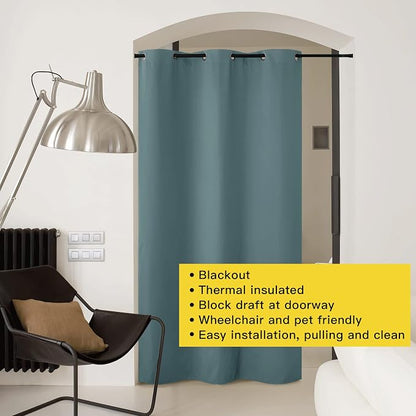 NICETOWN Faux Folding Accordion Doors, Front Door Curtains - Image 8
