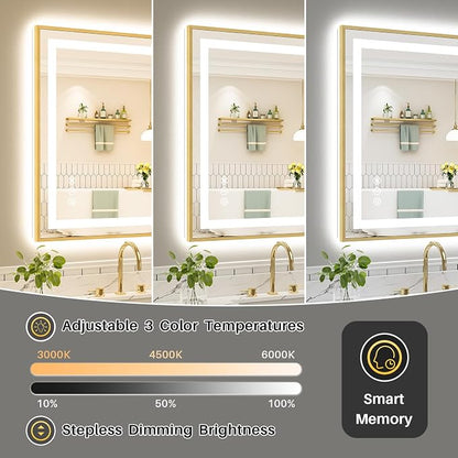 72x32 Inch LED Bathroom Mirror - Image 5