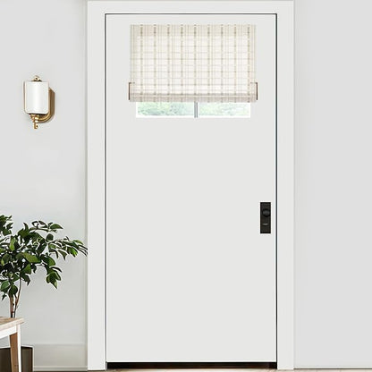 LazBlinds No Tools No Drill Bamboo Roller Shades, Cordless Bamboo Blinds by LazBlinds