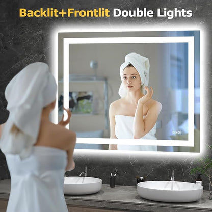 Hivone 40X32 LED Bathroom Mirror - Image 2