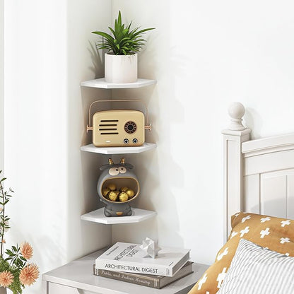 Fun Memories Corner Shelf Wall Mount, Floating Corner Shelves, Rustic Wood Wall - Image 6