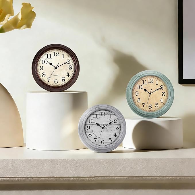Wall Clock, 12 Inch Kitchen Decorative Wall Clock, Silent Wall Cocks Battery - Image 3