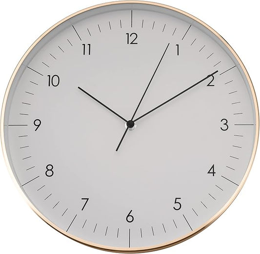 LUUK LIFESTYLE Silent Quartz wall Clock, Nordic and Minimalist Design, Interior by LUUKLIFESTYLE