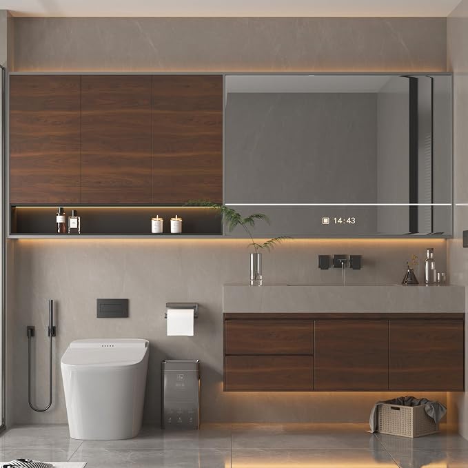 BOMENG Walnut Wood Contact Paper 16x197 inch Dark Brown Wood Wallpaper Peel and - Image 2