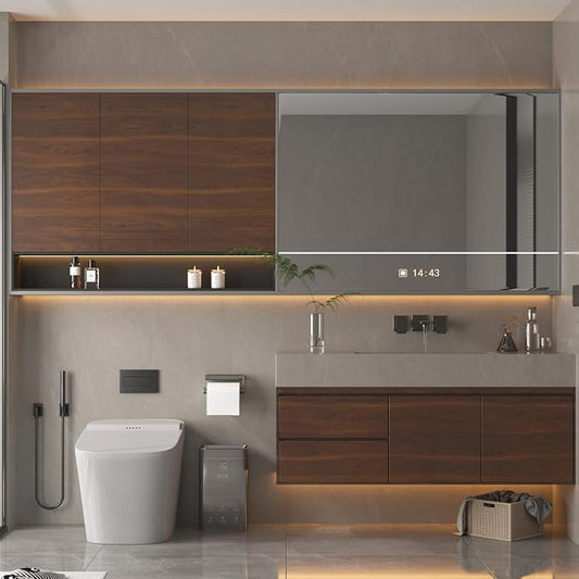 BOMENG Walnut Wood Contact Paper 16x197 inch Dark Brown Wood Wallpaper Peel and - Image 2