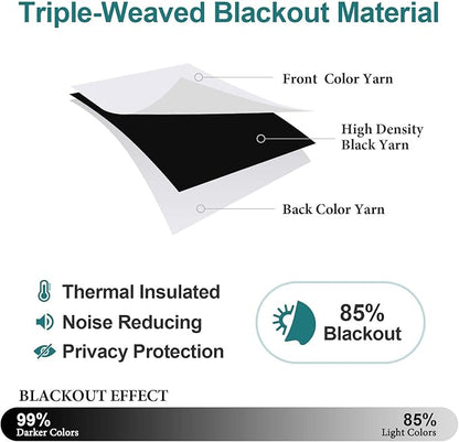 ChrisDowa Blackout Curtains 102 Inches Long - Image 3
