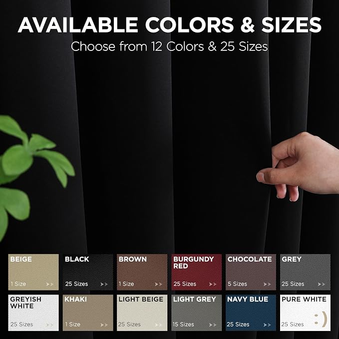 Joydeco Blackout Door Curtain for Doorway Privacy 96 Inches Long, Grommet - Image 7