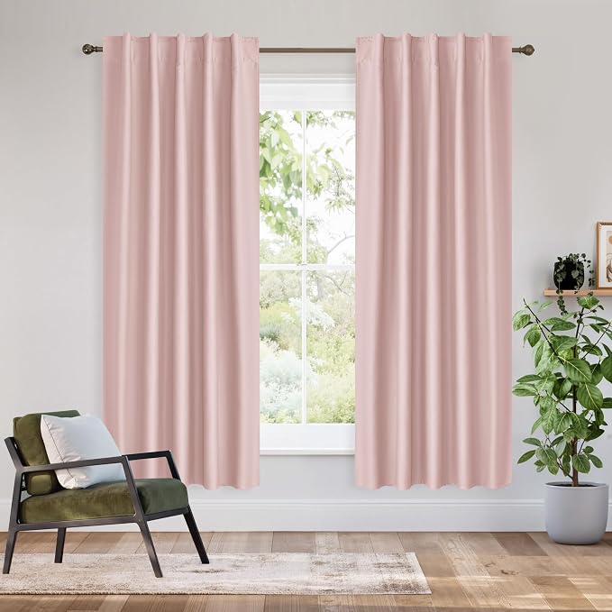 RYB HOME 100% Blackout Short Curtains by RYBHOME