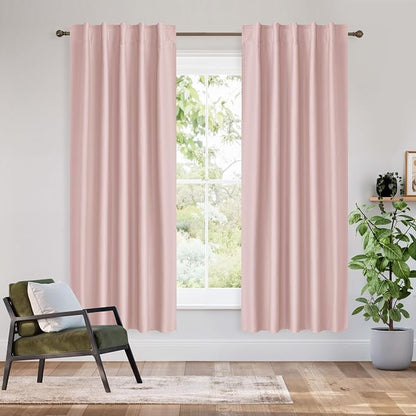 RYB HOME 100% Blackout Short Curtains by RYBHOME