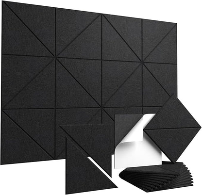 Vieshful 20 Pack Acoustic Panels, Peel & Stick Sound Absorbing Wall Panels by Vieshful
