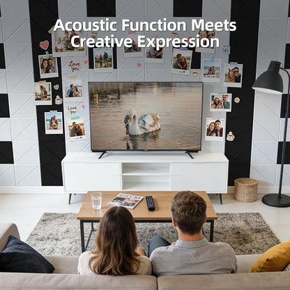 Vieshful 20 Pack Acoustic Panels, Peel & Stick Sound Absorbing Wall Panels - Image 9