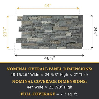 AZ Faux High-Density Polyurethane Faux Stone Wall Covering Panels - Image 3