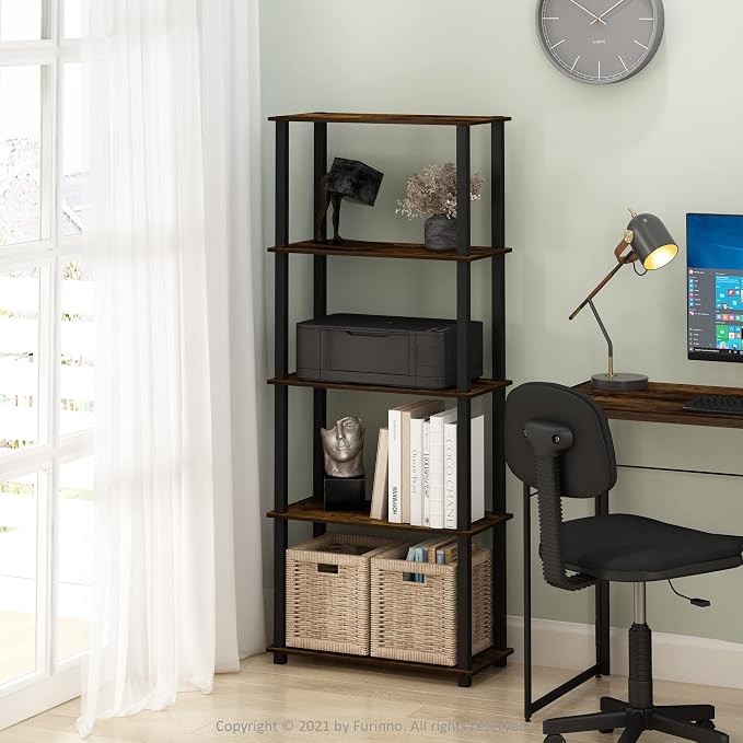 Furinno Turn-N-Tube 5-Tier Multipurpose Shelf / Display Rack / Storage Shelf / - Image 2