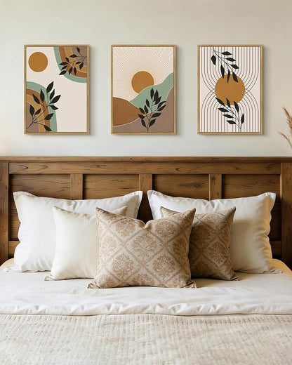 PHOPAGO Boho Wall Art Sage Plant Botanical Framed Wall Printing 11x14in - Image 5