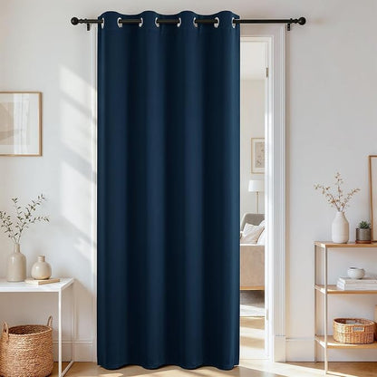 Joydeco Blackout Door Curtain for Doorway Privacy 78 Inches Long, Grommet by JOYDECO