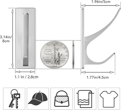 pickpiff Stick on Hooks for Hanging, Extra Sticky 6KG, Coat Hook on Door for - Image 3