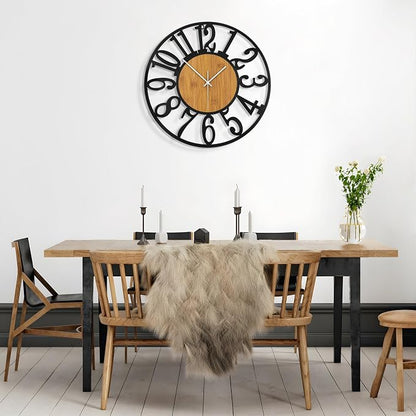 Large Wall Clock for Living Room Decor, 24 Inch Non Ticking Silent, Battery - Image 9
