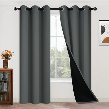 Yakamok 84 Inch Length 100% Blackout Curtains by Yakamok