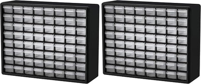 Akro-Mils 64-Drawer Plastic Storage Cabinet, 20-Inch W x 6-Inch D x 16-Inch H | by Akro-Mils