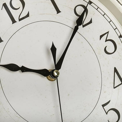 Peohud Silent Wall Clock, 12 Inch Vintage Non Ticking Quartz Battery Operated - Image 4