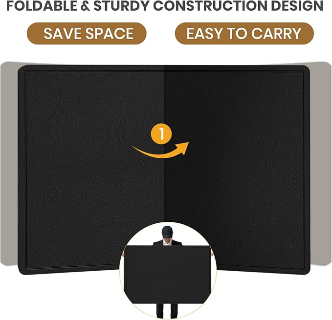 Large Bulletin Board, 48 X 36 inches Felt Board Notice Pin Board, Self-Adhesive - Image 6