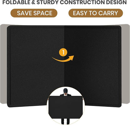 Large Bulletin Board, 48 X 36 inches Felt Board Notice Pin Board, Self-Adhesive - Image 6