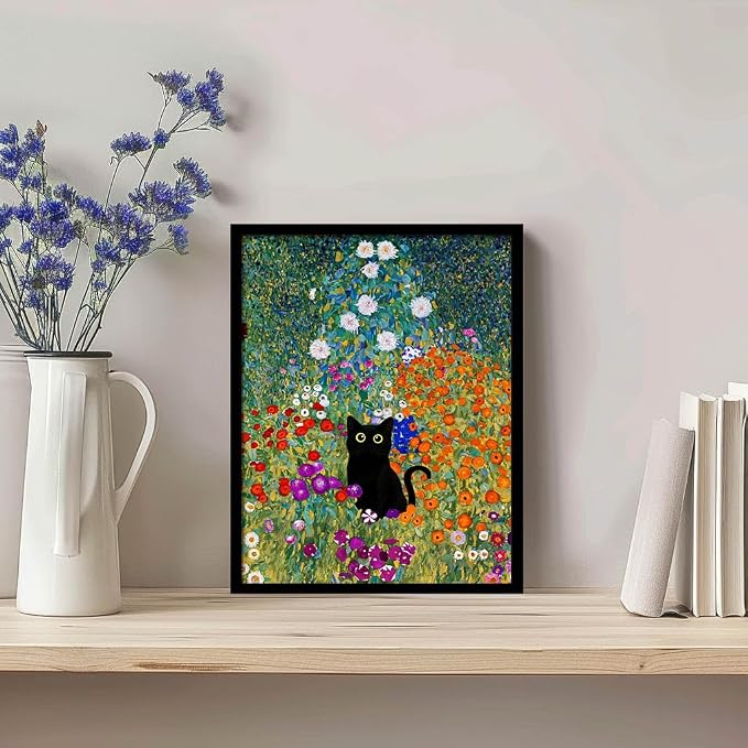 Hamduker Canvas Wall Art Cat Decor - Image 4