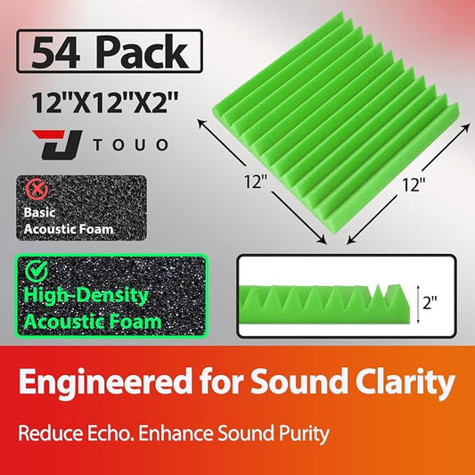54 Pack Acoustic Panels – Sound Proof Foam Panels - Image 2
